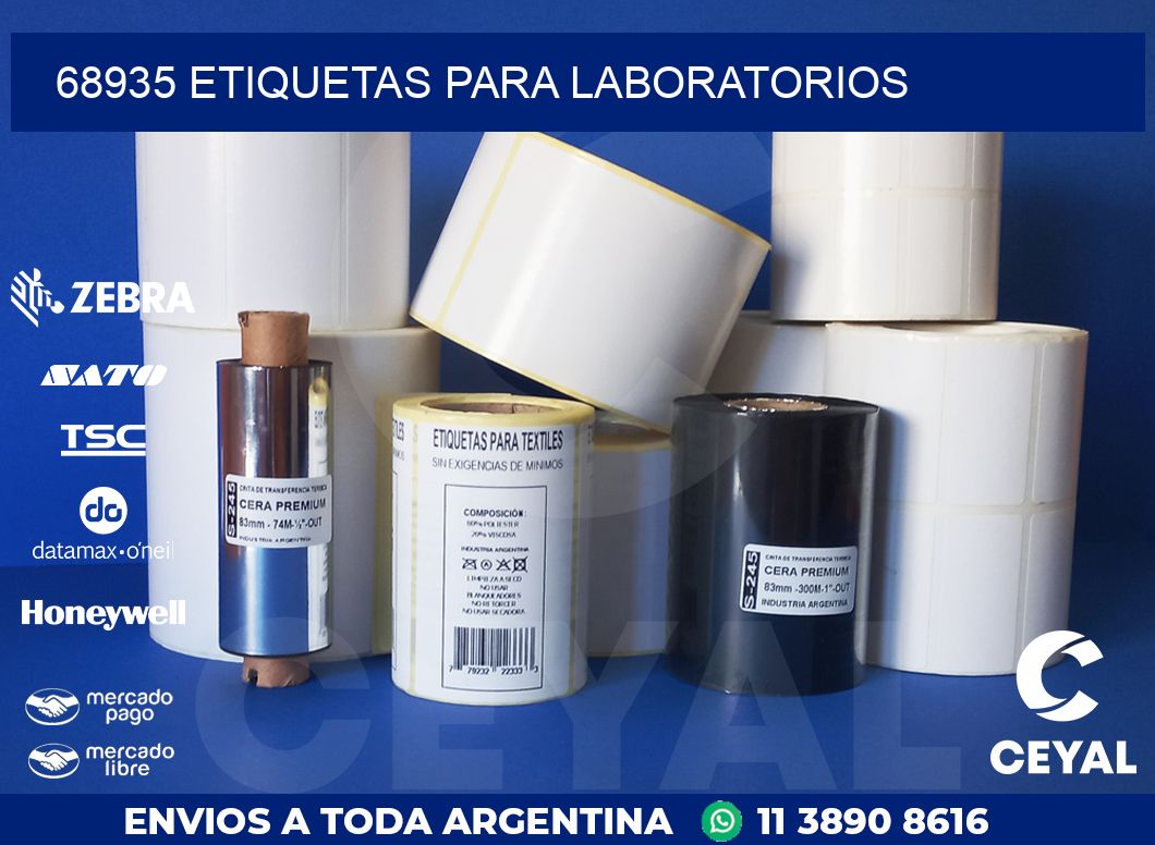 68935 ETIQUETAS PARA LABORATORIOS