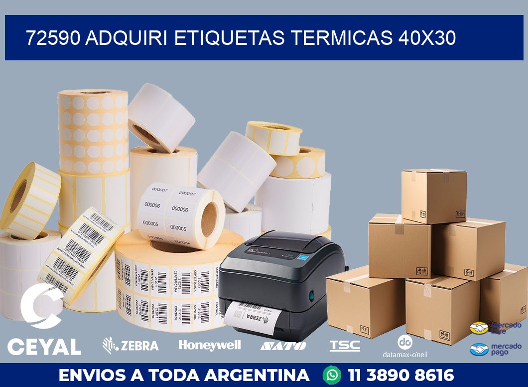 72590 ADQUIRI ETIQUETAS TERMICAS 40X30