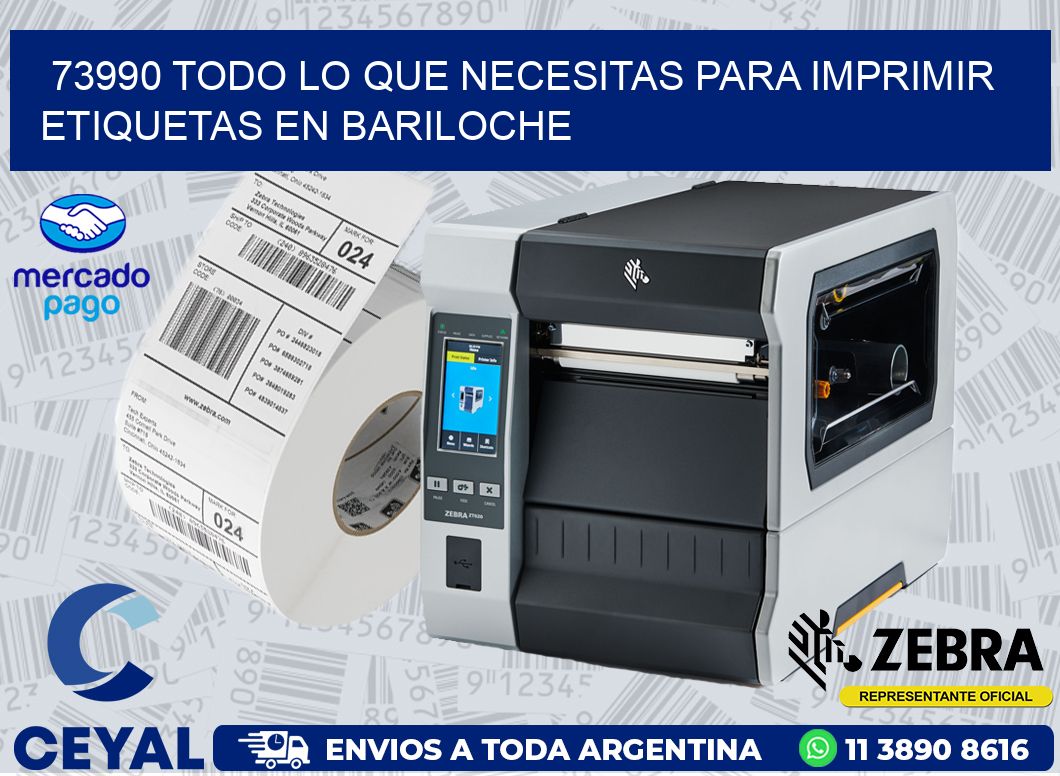 73990 TODO LO QUE NECESITAS PARA IMPRIMIR ETIQUETAS EN BARILOCHE