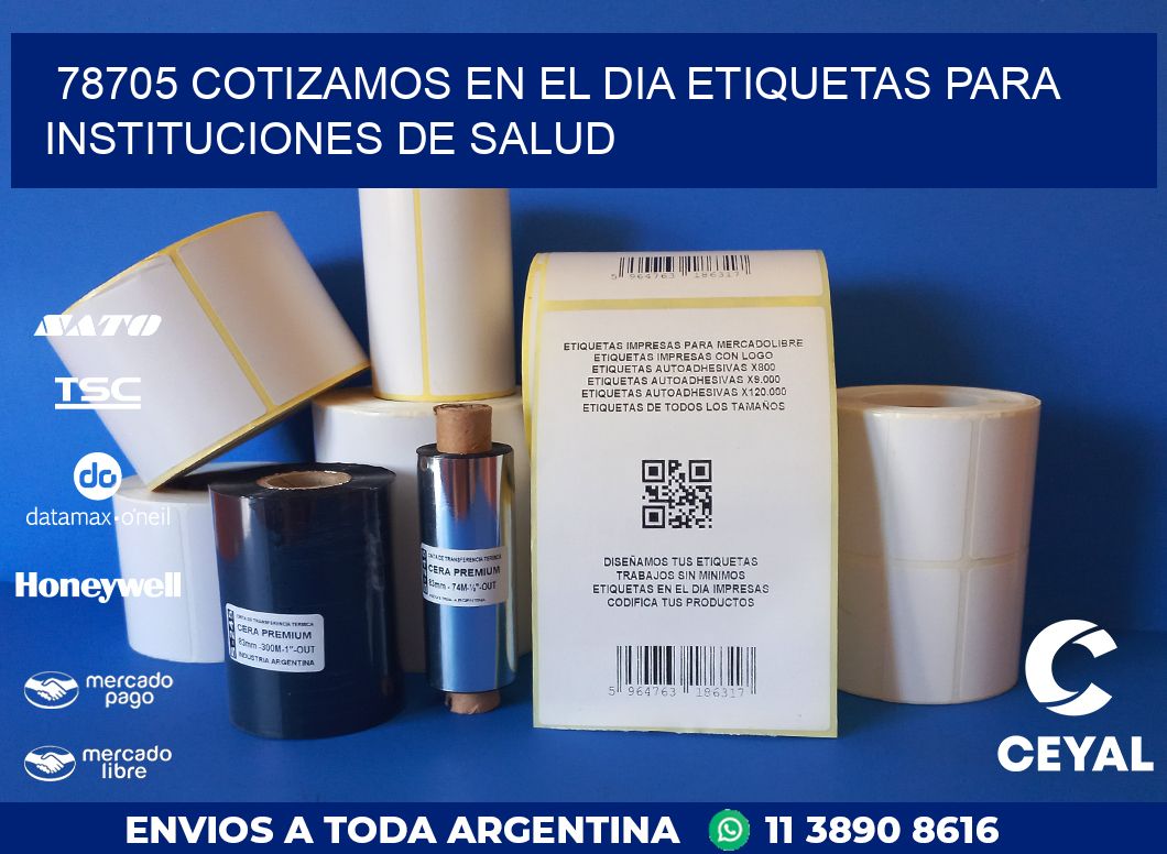 78705 COTIZAMOS EN EL DIA ETIQUETAS PARA INSTITUCIONES DE SALUD