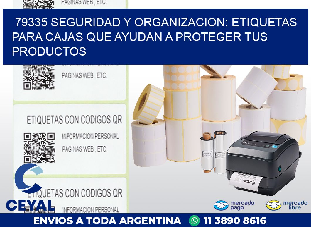 79335 SEGURIDAD Y ORGANIZACION: ETIQUETAS PARA CAJAS QUE AYUDAN A PROTEGER TUS PRODUCTOS