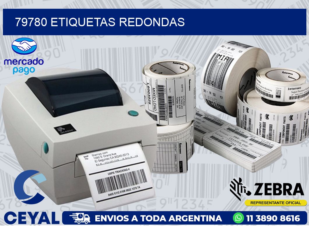 79780 ETIQUETAS REDONDAS