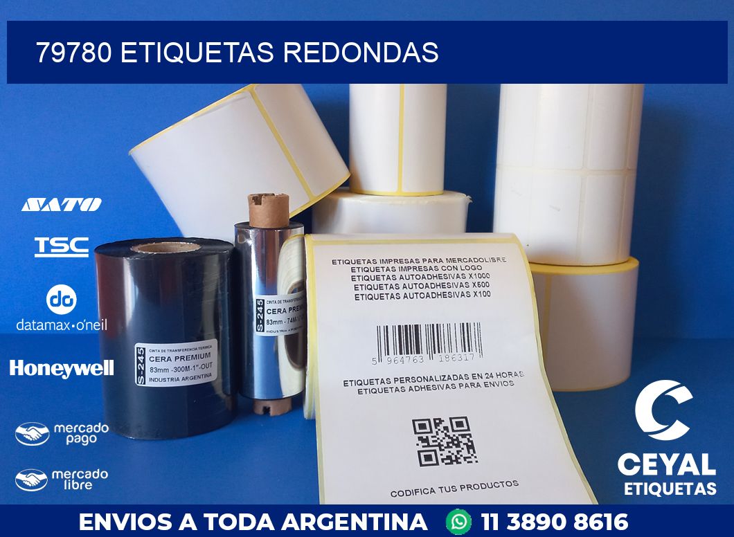 79780 ETIQUETAS REDONDAS