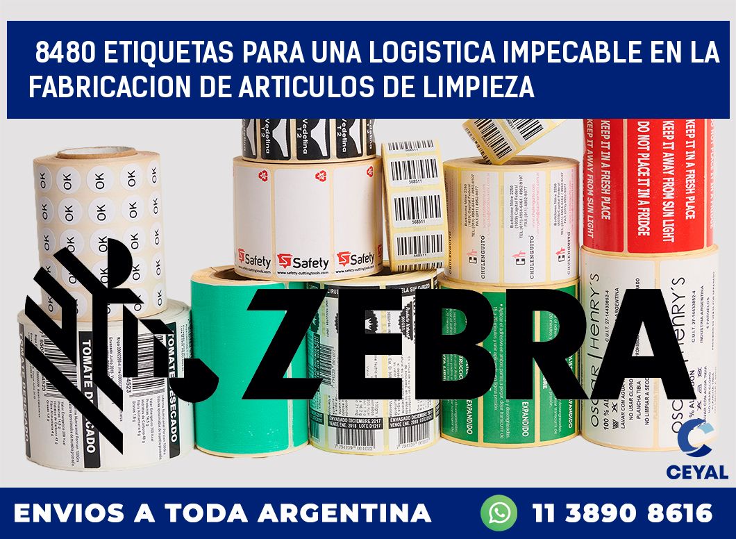 8480 ETIQUETAS PARA UNA LOGISTICA IMPECABLE EN LA FABRICACION DE ARTICULOS DE LIMPIEZA