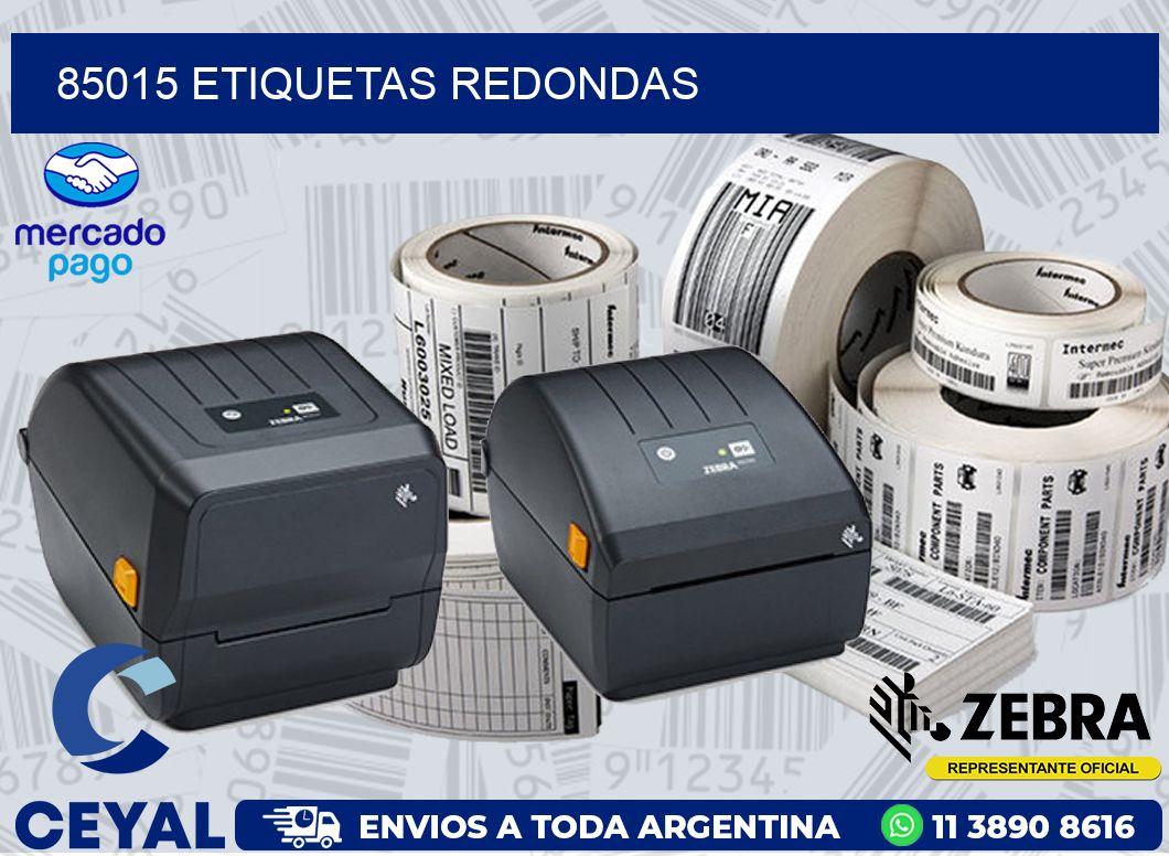 85015 ETIQUETAS REDONDAS