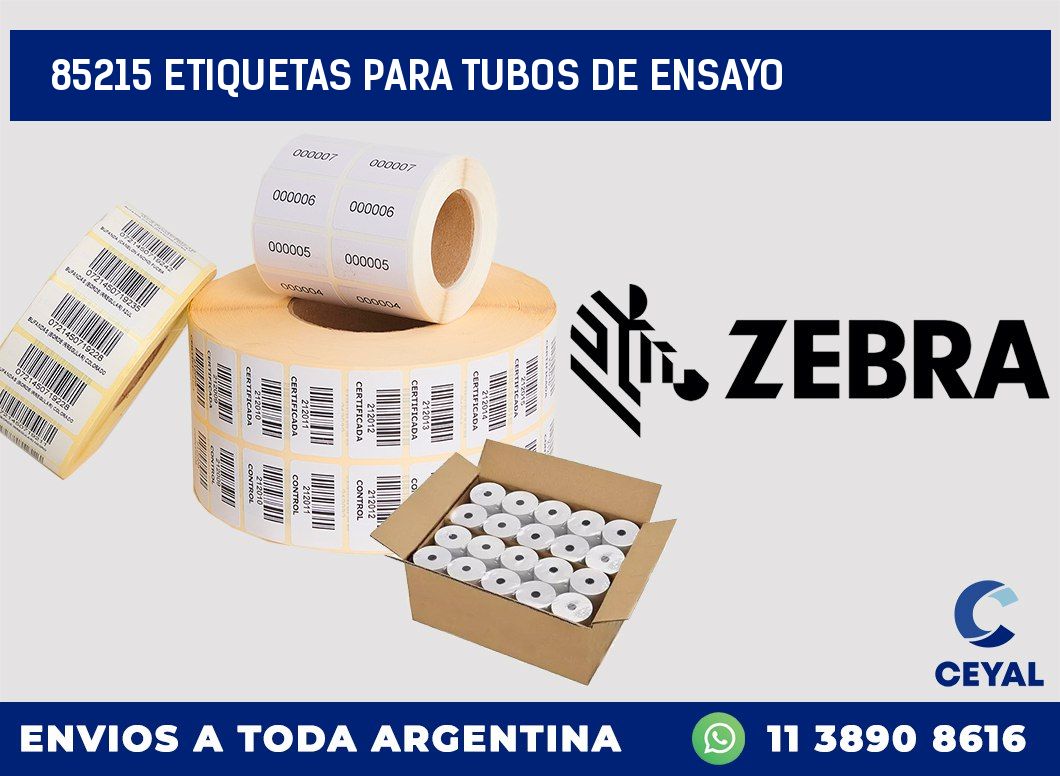 85215 ETIQUETAS PARA TUBOS DE ENSAYO
