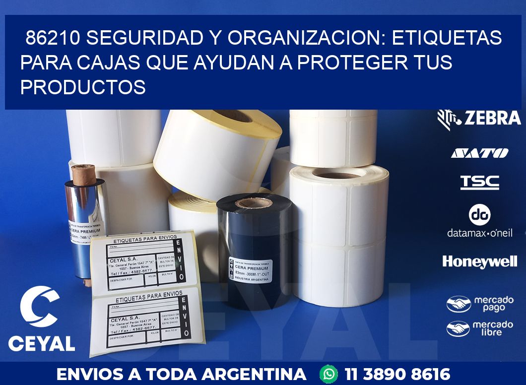 86210 SEGURIDAD Y ORGANIZACION: ETIQUETAS PARA CAJAS QUE AYUDAN A PROTEGER TUS PRODUCTOS