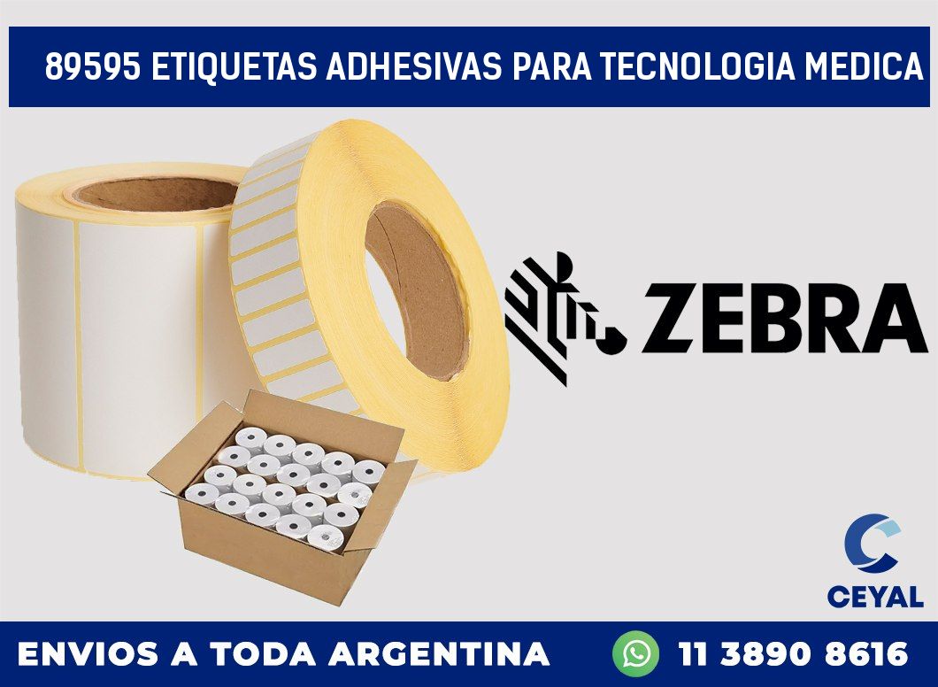89595 ETIQUETAS ADHESIVAS PARA TECNOLOGIA MEDICA