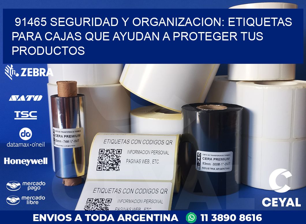 91465 SEGURIDAD Y ORGANIZACION: ETIQUETAS PARA CAJAS QUE AYUDAN A PROTEGER TUS PRODUCTOS
