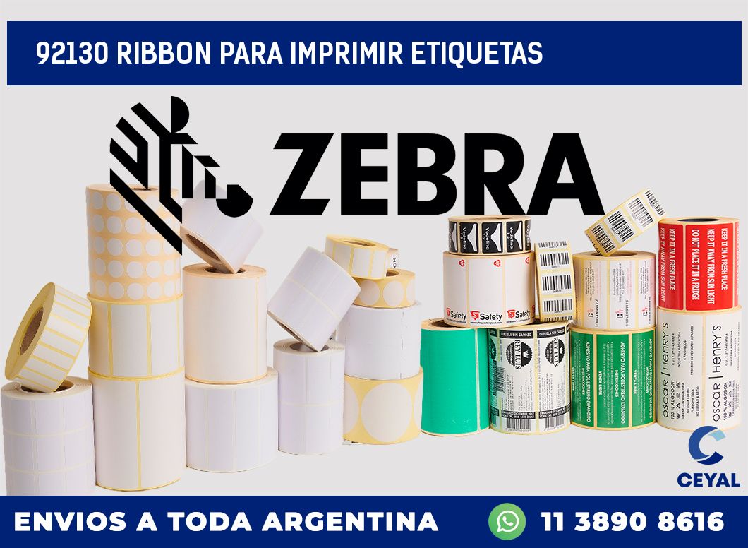 92130 RIBBON PARA IMPRIMIR ETIQUETAS