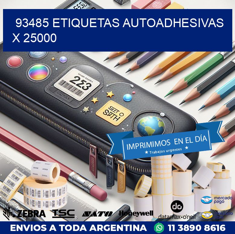 93485 ETIQUETAS AUTOADHESIVAS X 25000