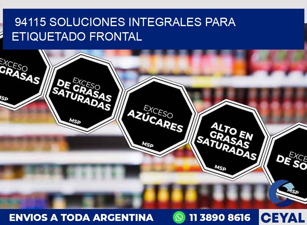 94115 SOLUCIONES INTEGRALES PARA ETIQUETADO FRONTAL