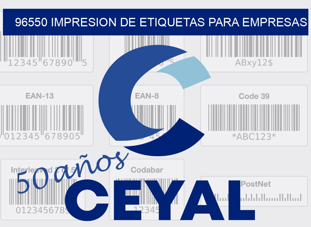 96550 IMPRESION DE ETIQUETAS PARA EMPRESAS