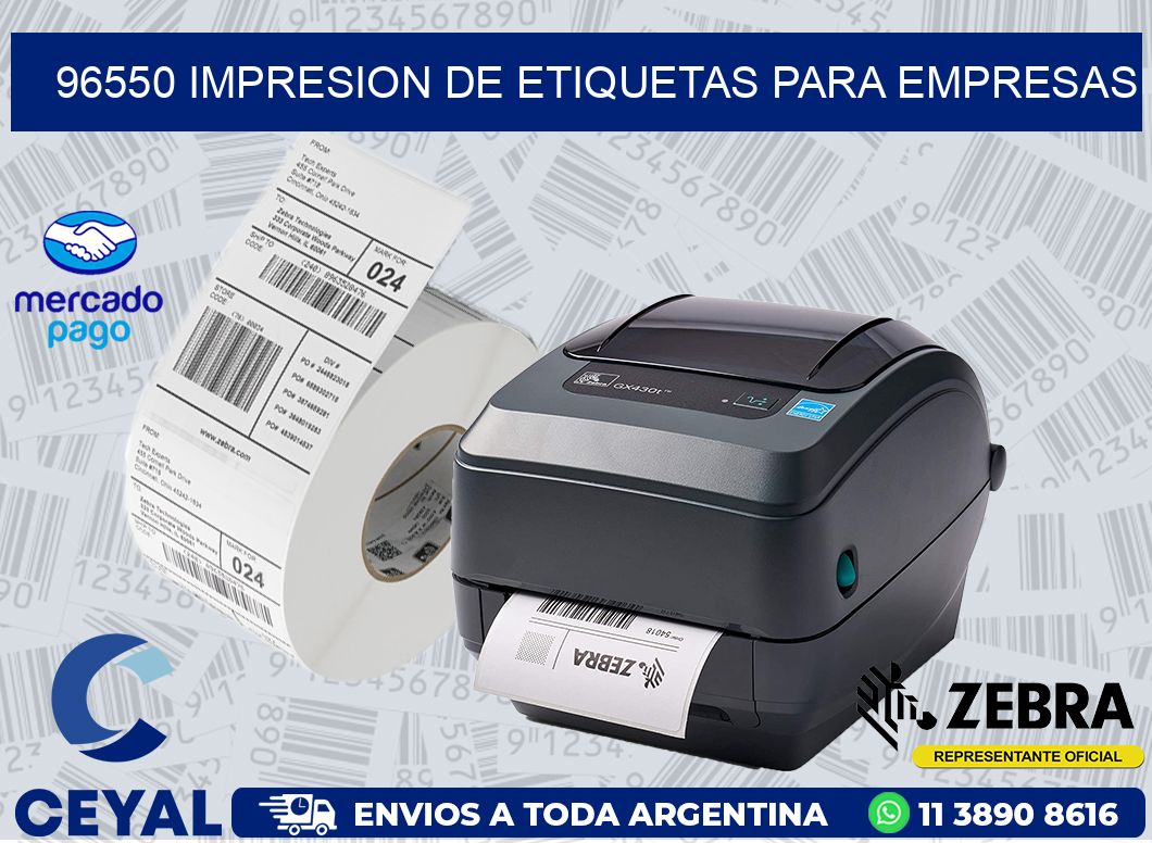 96550 IMPRESION DE ETIQUETAS PARA EMPRESAS