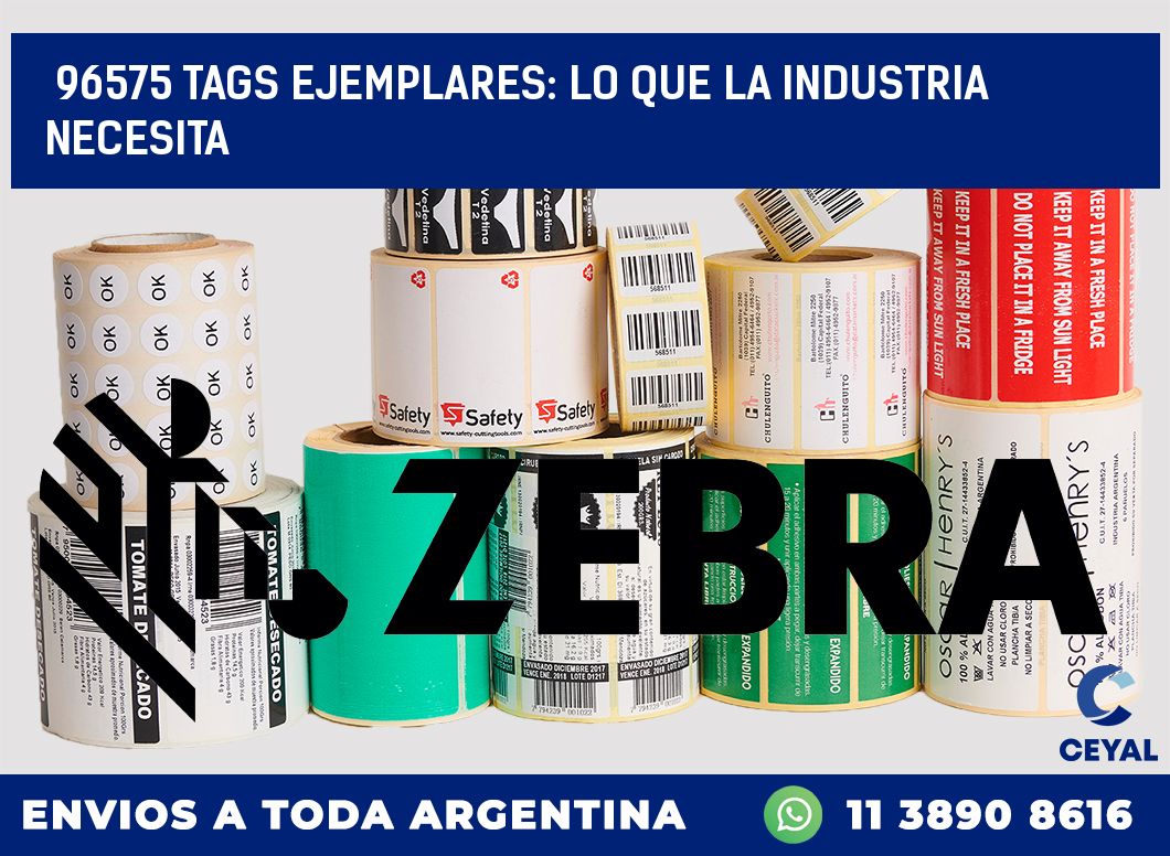 96575 TAGS EJEMPLARES: LO QUE LA INDUSTRIA NECESITA
