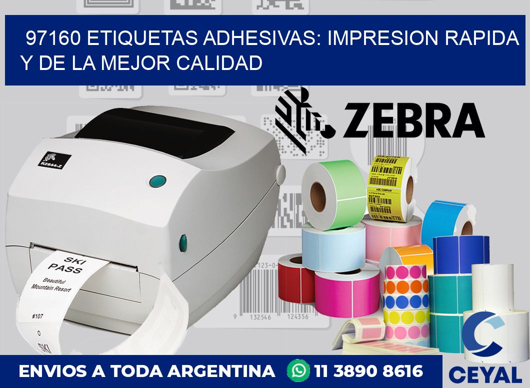 97160 ETIQUETAS ADHESIVAS: IMPRESION RAPIDA Y DE LA MEJOR CALIDAD