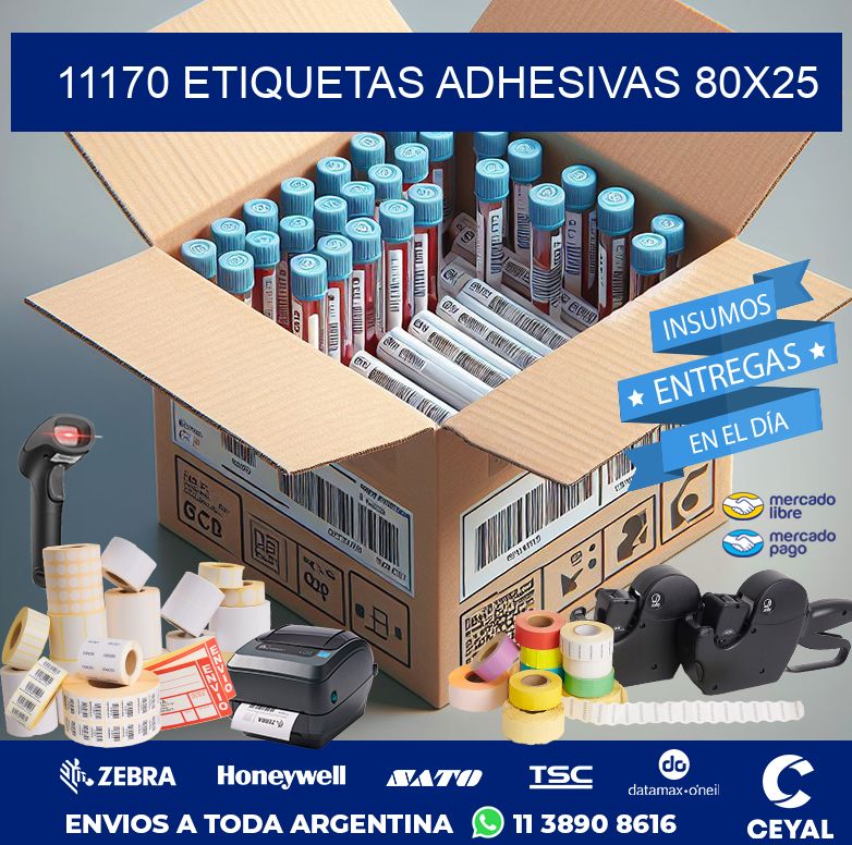 11170 ETIQUETAS ADHESIVAS 80X25