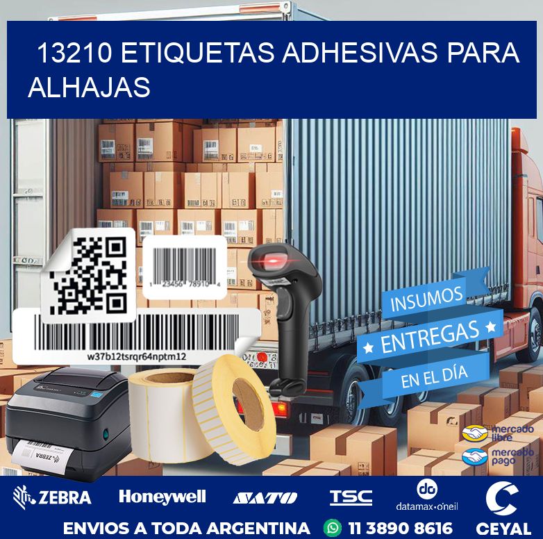 13210 ETIQUETAS ADHESIVAS PARA ALHAJAS