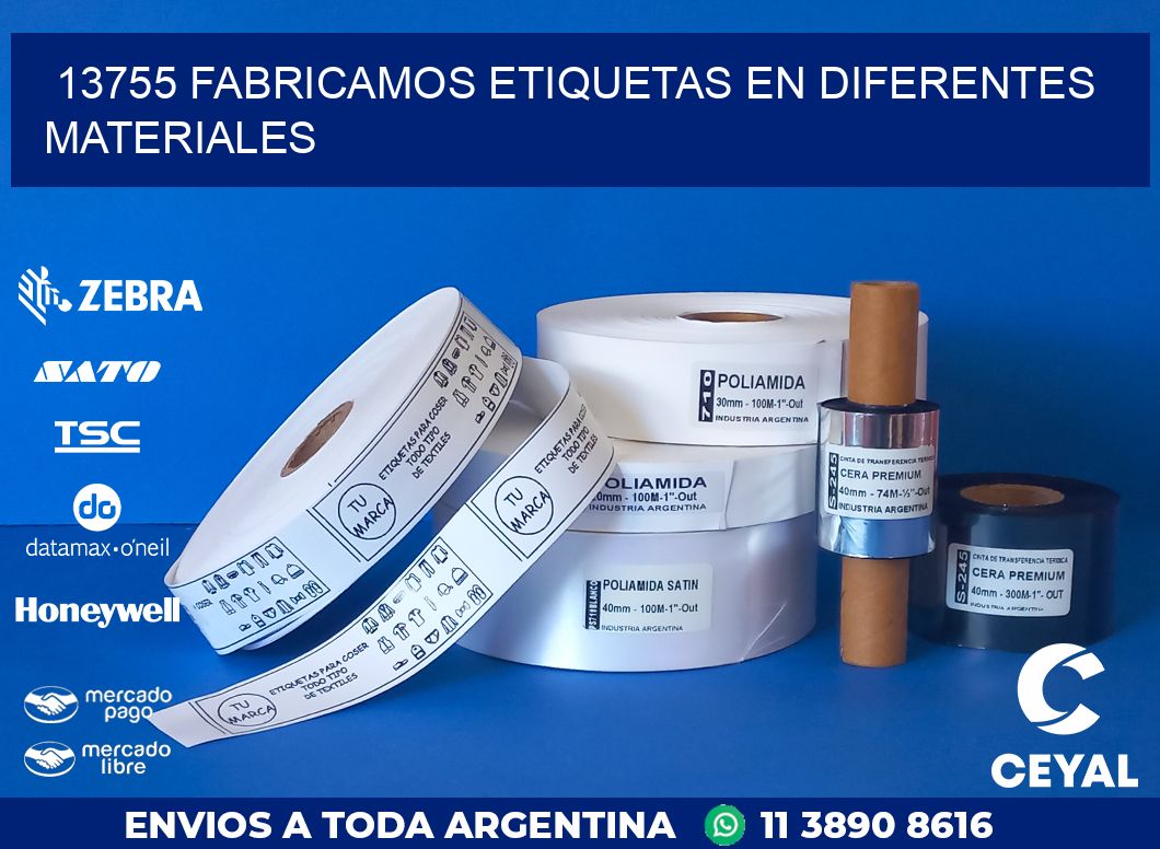 13755 FABRICAMOS ETIQUETAS EN DIFERENTES MATERIALES