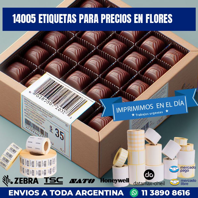14005 ETIQUETAS PARA PRECIOS EN FLORES