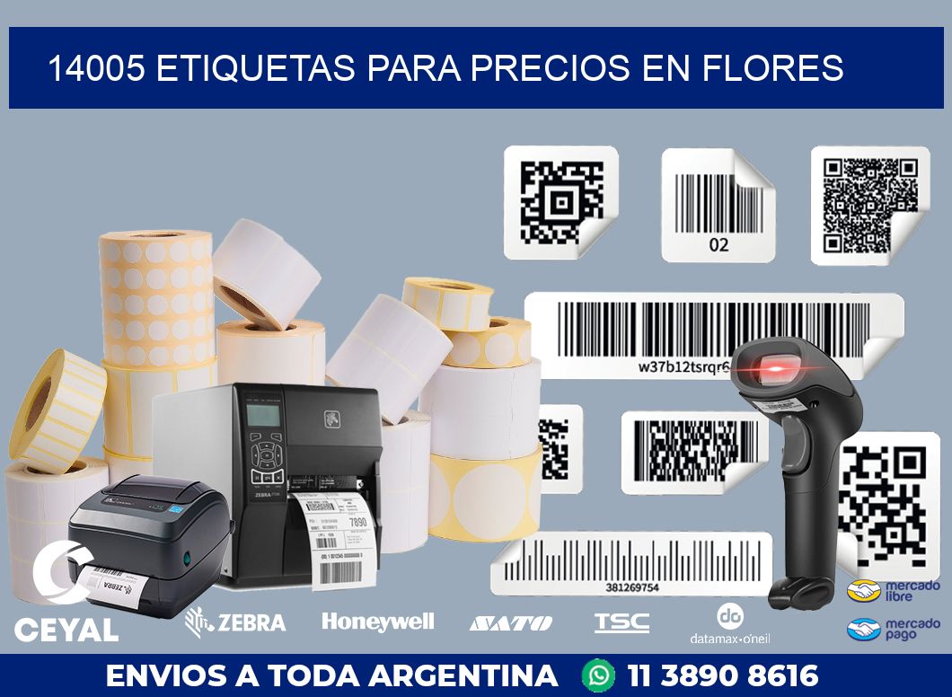 14005 ETIQUETAS PARA PRECIOS EN FLORES