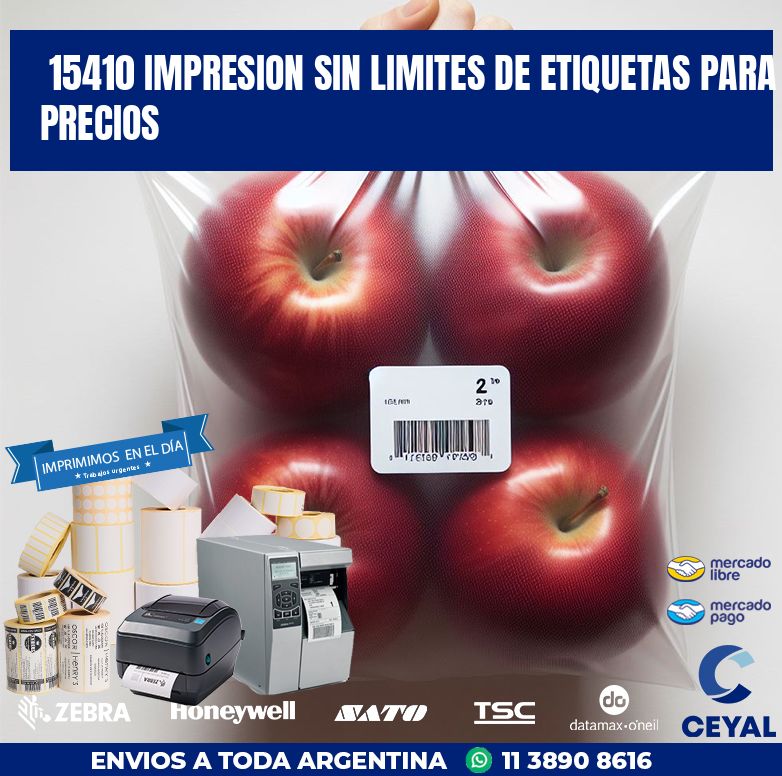 15410 IMPRESION SIN LIMITES DE ETIQUETAS PARA PRECIOS