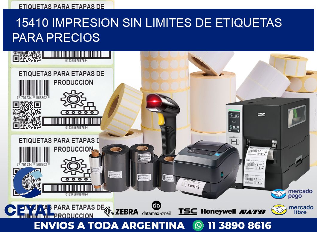 15410 IMPRESION SIN LIMITES DE ETIQUETAS PARA PRECIOS