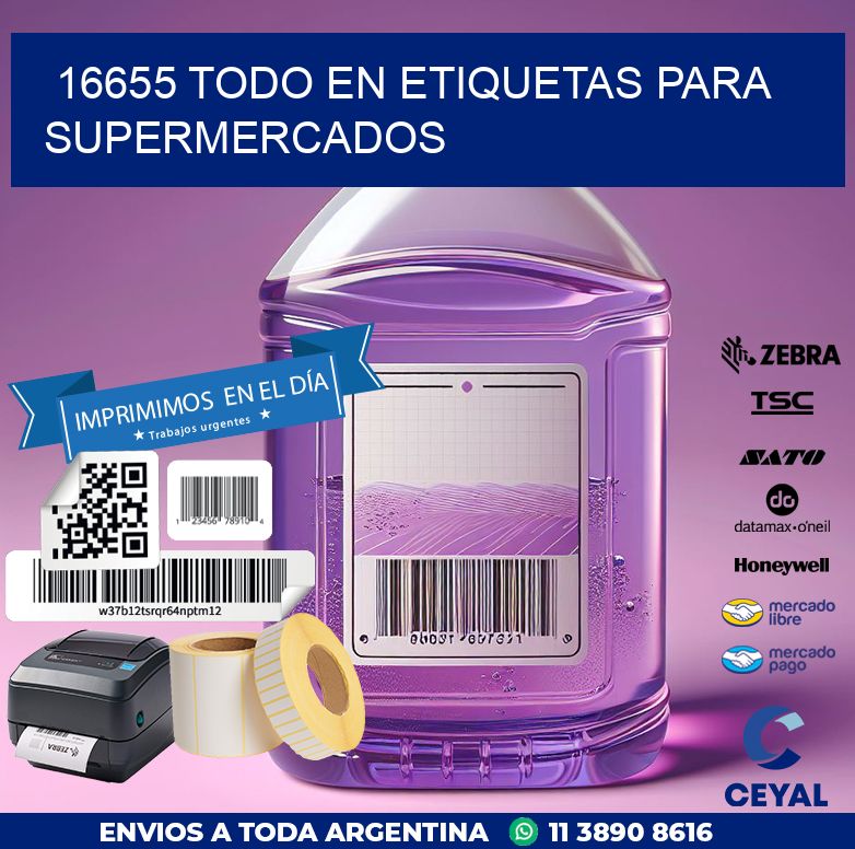 16655 TODO EN ETIQUETAS PARA SUPERMERCADOS