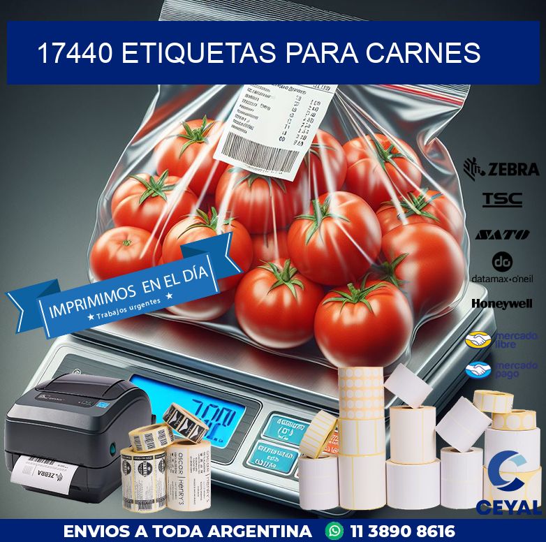 17440 ETIQUETAS PARA CARNES