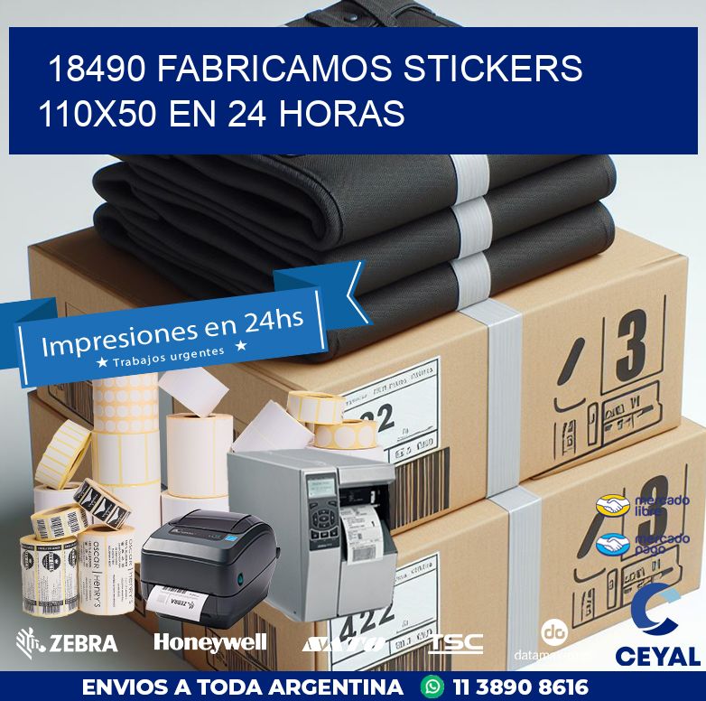 18490 FABRICAMOS STICKERS 110X50 EN 24 HORAS