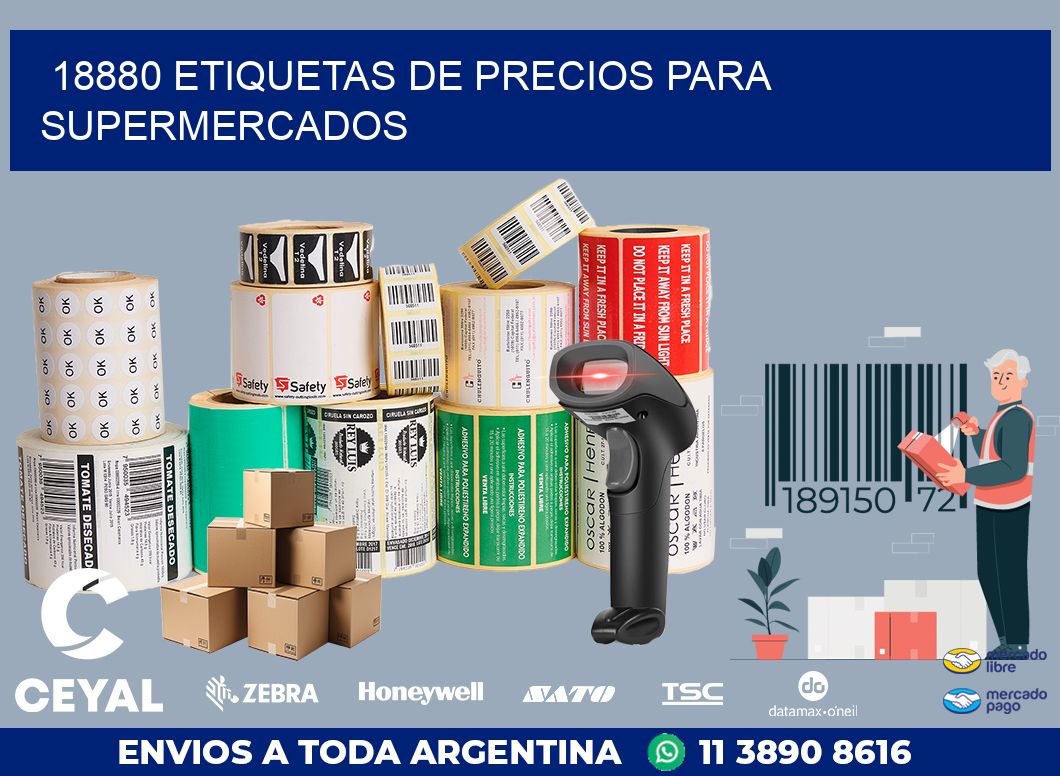 18880 ETIQUETAS DE PRECIOS PARA SUPERMERCADOS