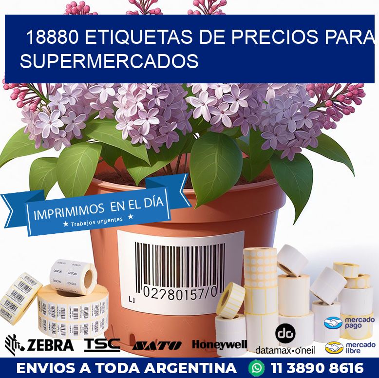 18880 ETIQUETAS DE PRECIOS PARA SUPERMERCADOS