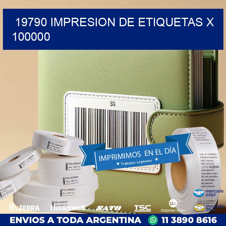 19790 IMPRESION DE ETIQUETAS X 100000