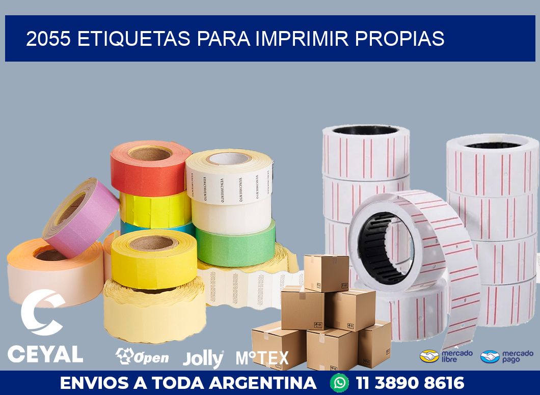 2055 ETIQUETAS PARA IMPRIMIR PROPIAS