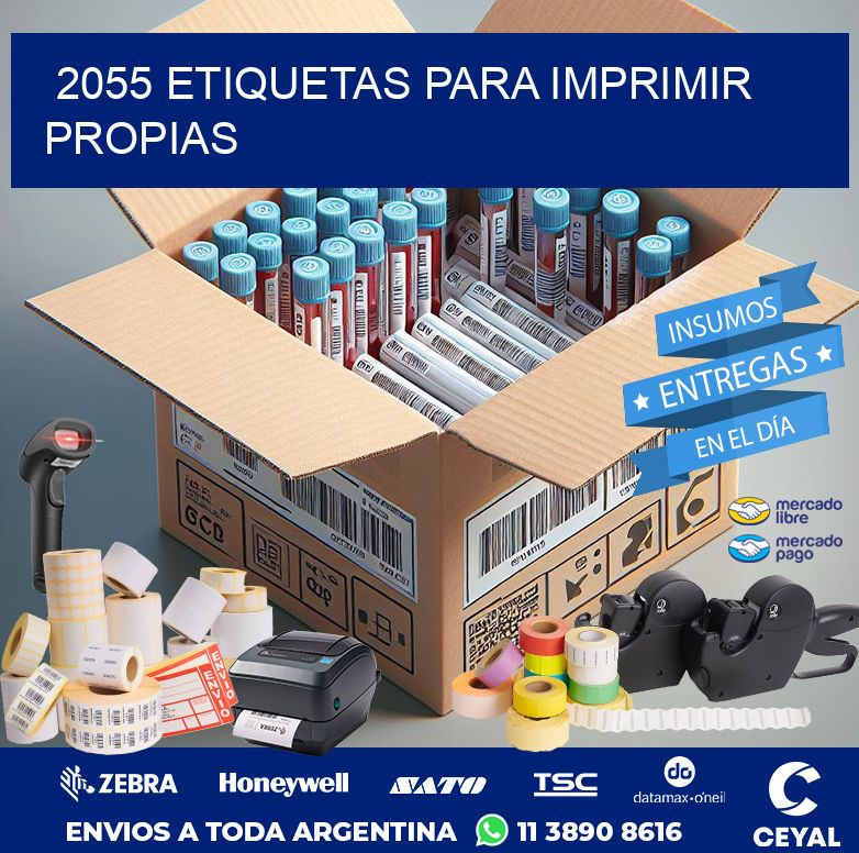 2055 ETIQUETAS PARA IMPRIMIR PROPIAS