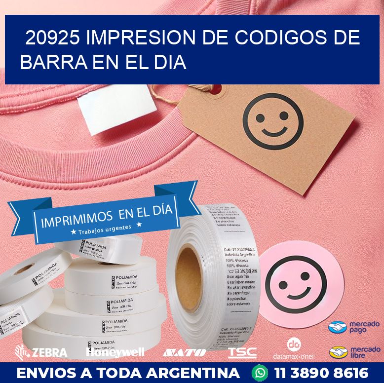 20925 IMPRESION DE CODIGOS DE BARRA EN EL DIA