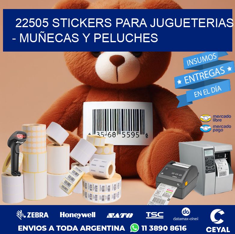 22505 STICKERS PARA JUGUETERIAS - MUÑECAS Y PELUCHES