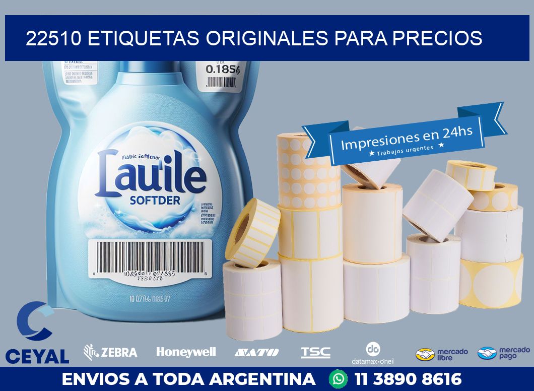 22510 ETIQUETAS ORIGINALES PARA PRECIOS