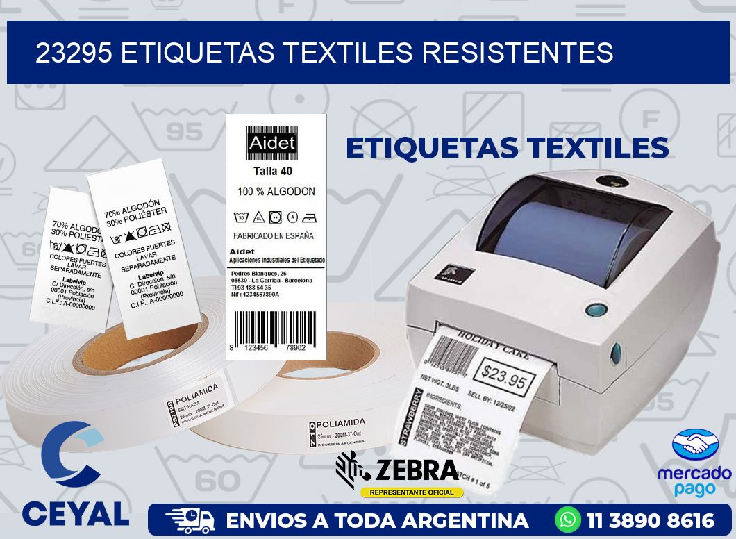 23295 ETIQUETAS TEXTILES RESISTENTES