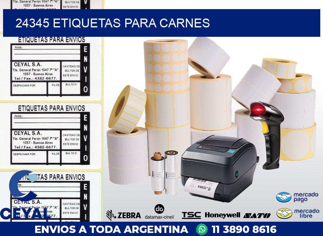 24345 ETIQUETAS PARA CARNES
