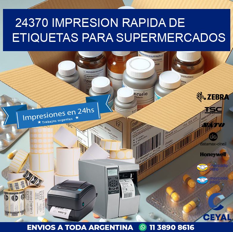 24370 IMPRESION RAPIDA DE ETIQUETAS PARA SUPERMERCADOS