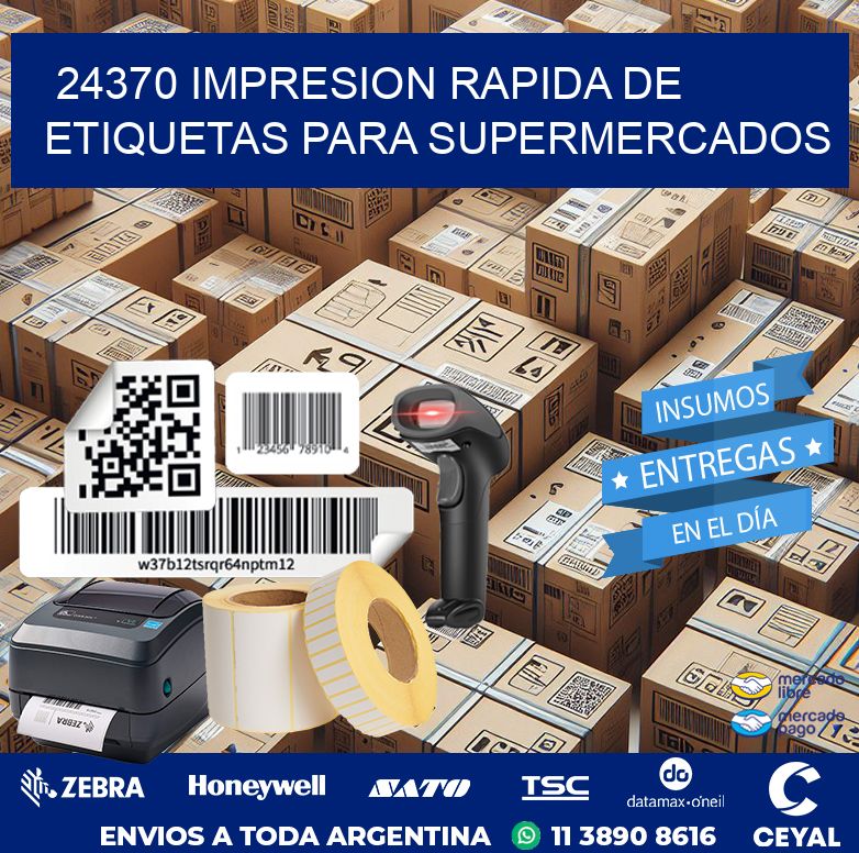 24370 IMPRESION RAPIDA DE ETIQUETAS PARA SUPERMERCADOS