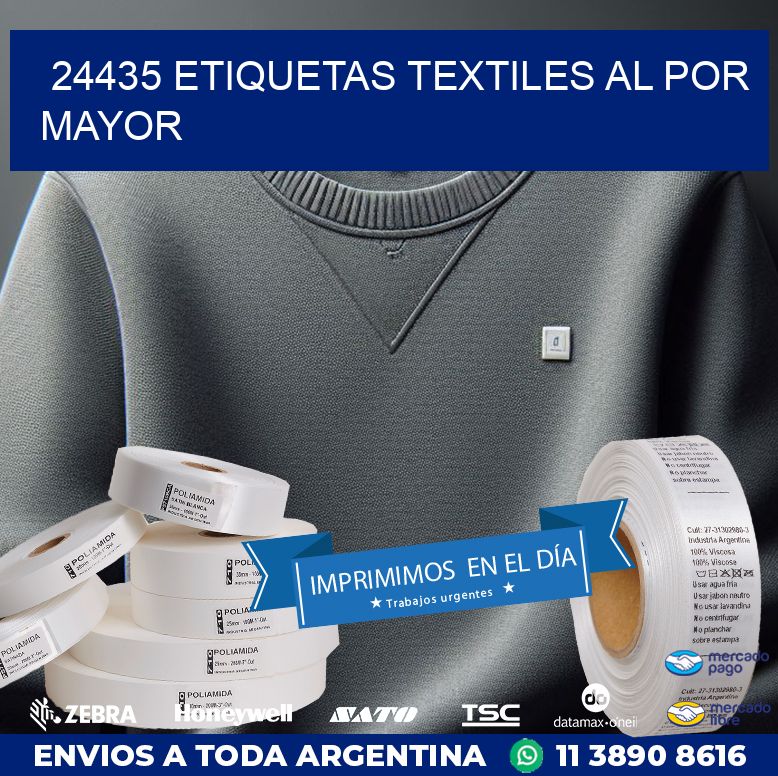 24435 ETIQUETAS TEXTILES AL POR MAYOR