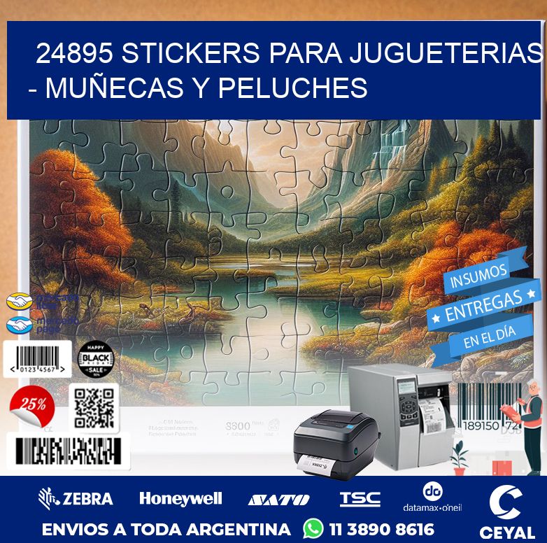 24895 STICKERS PARA JUGUETERIAS - MUÑECAS Y PELUCHES