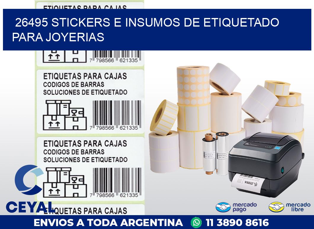 26495 STICKERS E INSUMOS DE ETIQUETADO PARA JOYERIAS