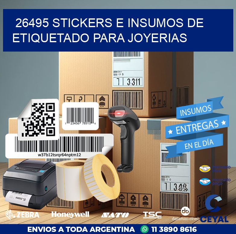 26495 STICKERS E INSUMOS DE ETIQUETADO PARA JOYERIAS