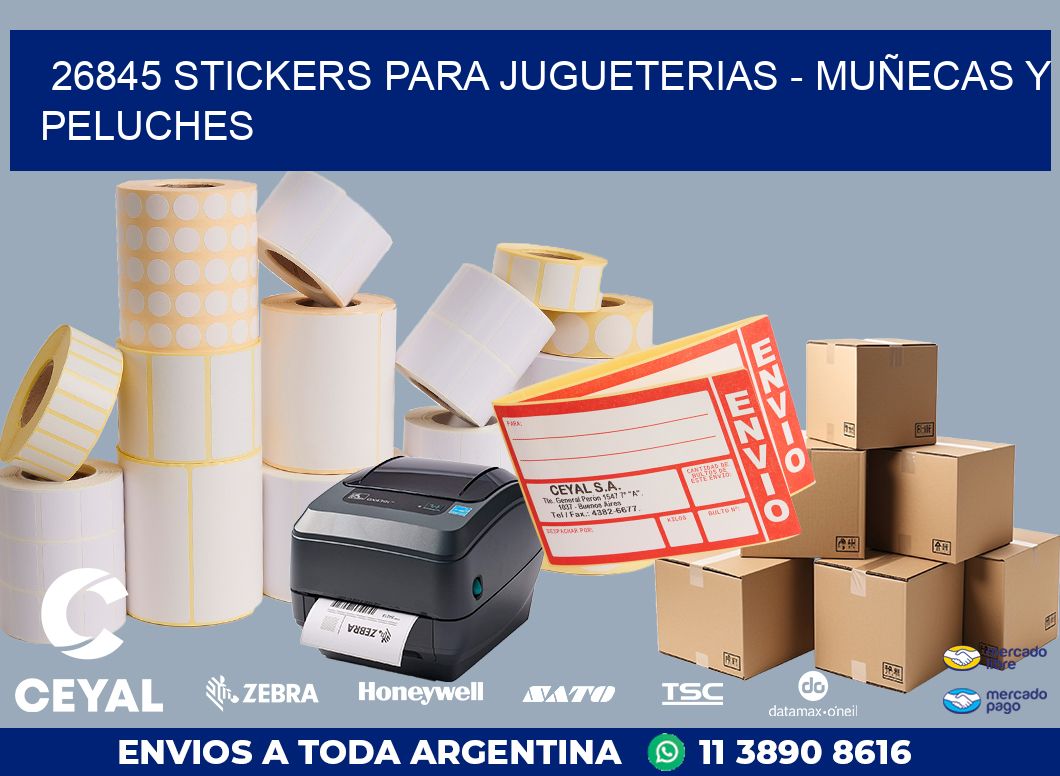 26845 STICKERS PARA JUGUETERIAS - MUÑECAS Y PELUCHES