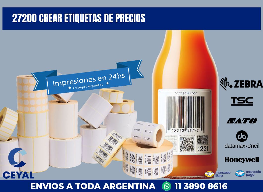 27200 CREAR ETIQUETAS DE PRECIOS