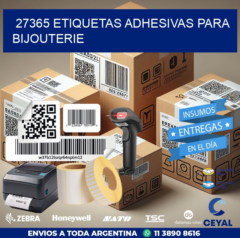 27365 ETIQUETAS ADHESIVAS PARA BIJOUTERIE