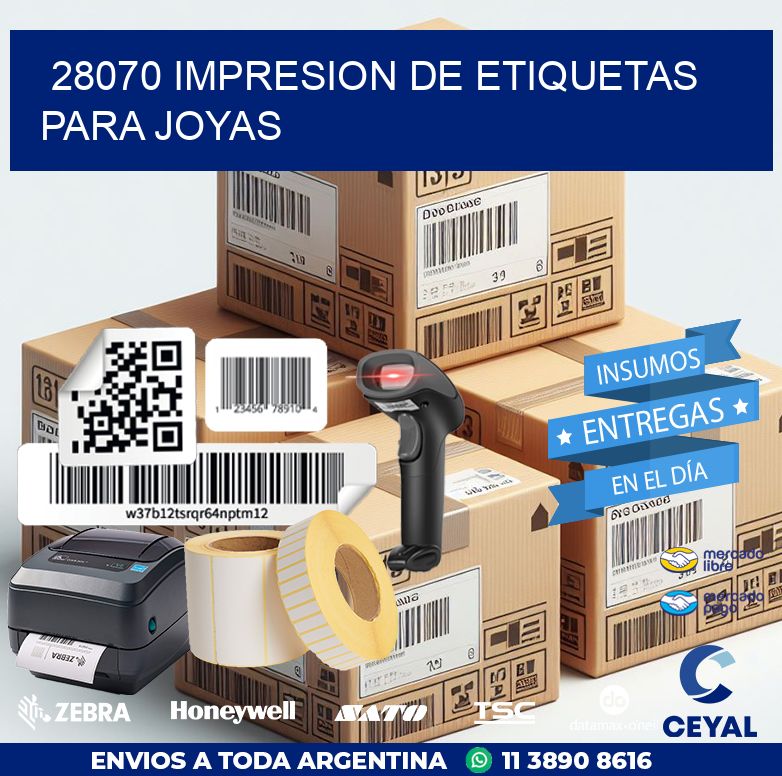 28070 IMPRESION DE ETIQUETAS PARA JOYAS